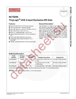 NC7SZ86M5 datasheet  
